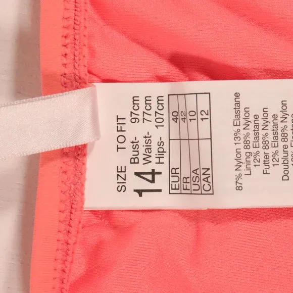 NWT Seafolly Active Multi Strap Hipster in Peach - Picture 5 of 14